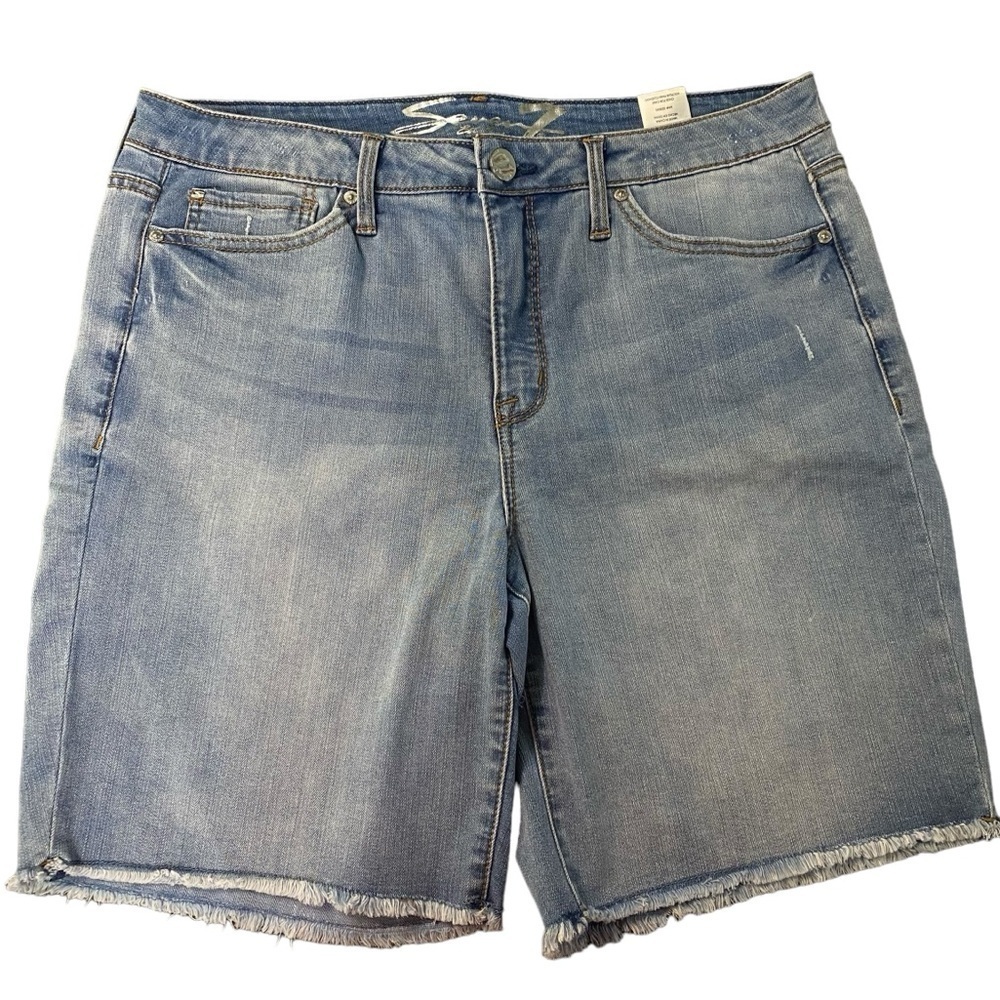 Seven7 Light Blue Denim Jean Shorts (Size 16)